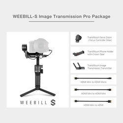 Zhiyun Weebill S 3-Axis Handheld Gimbal Stabilizer for Mirrorless & DSLR Camera, Black