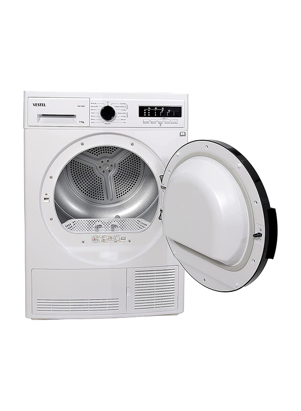 Vestel 7 Kg Front Load Tumble Dryer, TDC7GP2, White