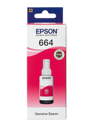 Epson T664 EcoTank Magenta Ink Bottle, 70ml