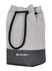 Benro Customized Shockproof Soft Snow Fabric DSLR Camera Lens Pouch Protector Bag, Double Extra Large, Grey/Black