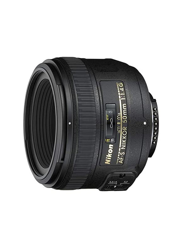 Nikon Nikkor 50mm/1.4G Interchangeable Prime Lens for Nikon Camera, 2180, Black