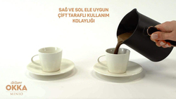 Arzum Okka 0.3L Minio Plastic Turkish Coffee Maker, 480W, OK004, Black/Copper