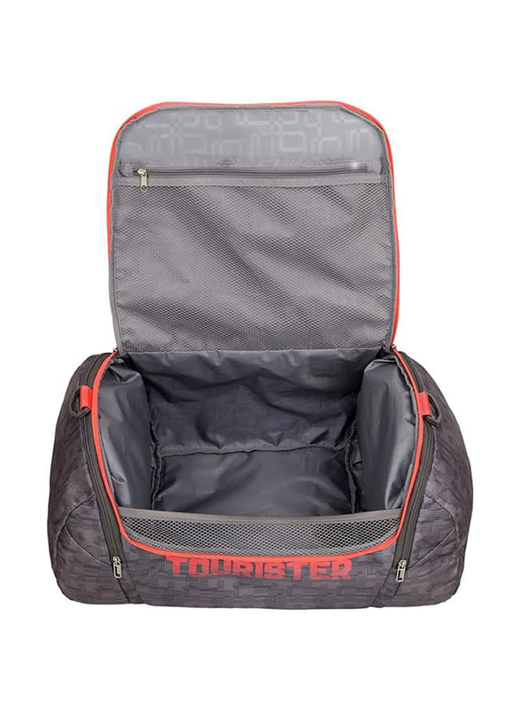 American Tourister Grid 65cm Airbag Duffel Bag for Unisex, Grey