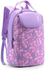 American Tourister Zumba Polyester Zip Closure Backpack, Purple