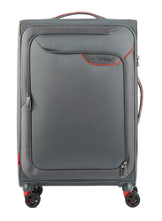 American Tourister Lapplite 4 Eco Lightweight Trolley with Expandable TSA, 71cm, Grey/Red