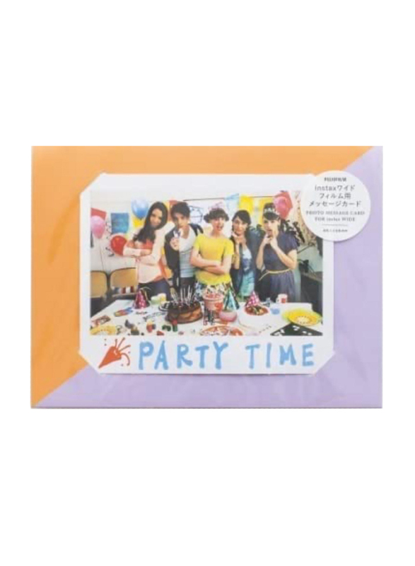 Fujifilm Msg Photo Message Card for Fuji Instax Wide, Orange/Purple