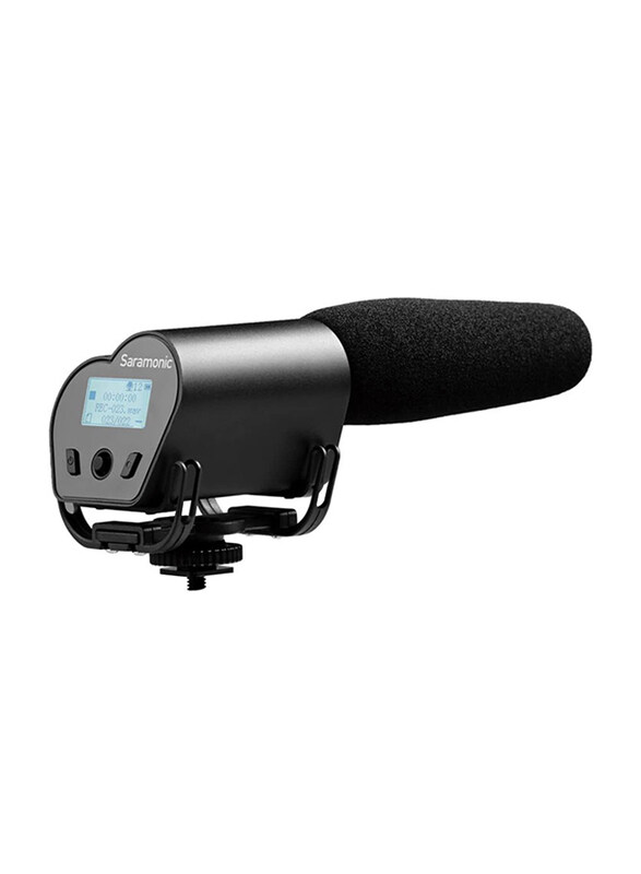 

Saramonic VMIC Recorder Super-Cardioid Video Microphone with Built-in Audio Recorder for DSLR Cameras, Black