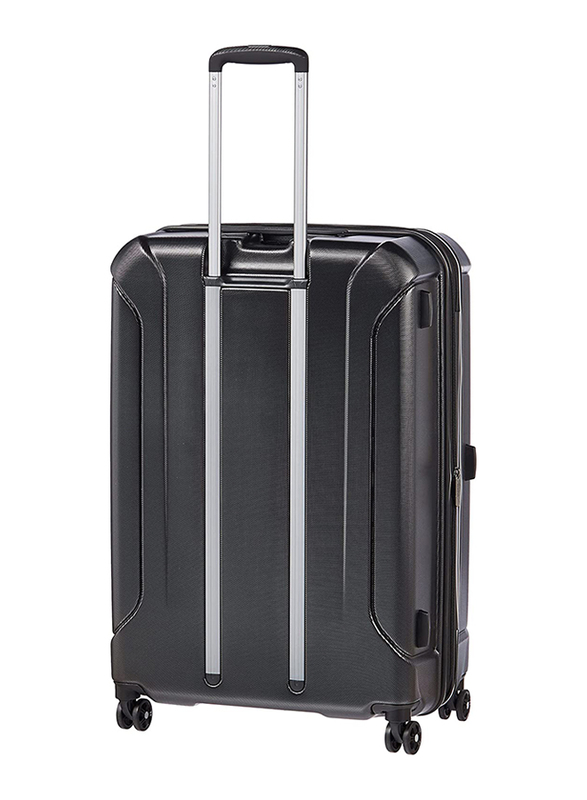 American Tourister Technum Hard Large Check-In Luggage Trolley Bag, 55cm, Diamond Black