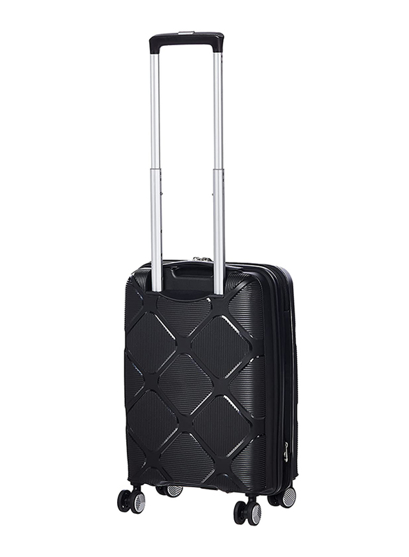 American Tourister Instagon Hard Cabin Luggage Trolley Bag, 55cm, Jet Black