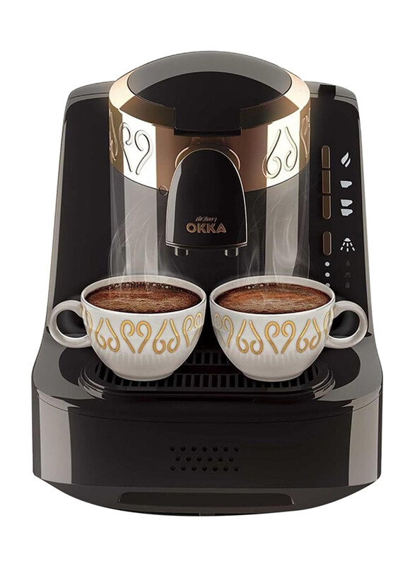 

Arzum 950ml Okka Professional Fully Automatic Electric Turkish Coffee Maker with 1 Year Warranty, OK001B, Black/Copper