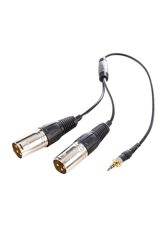 

Saramonic Locking 1/8" Male to Dual XLR Male Output Cable for Saramonic Receivers, SR-UM10-CC1, Black