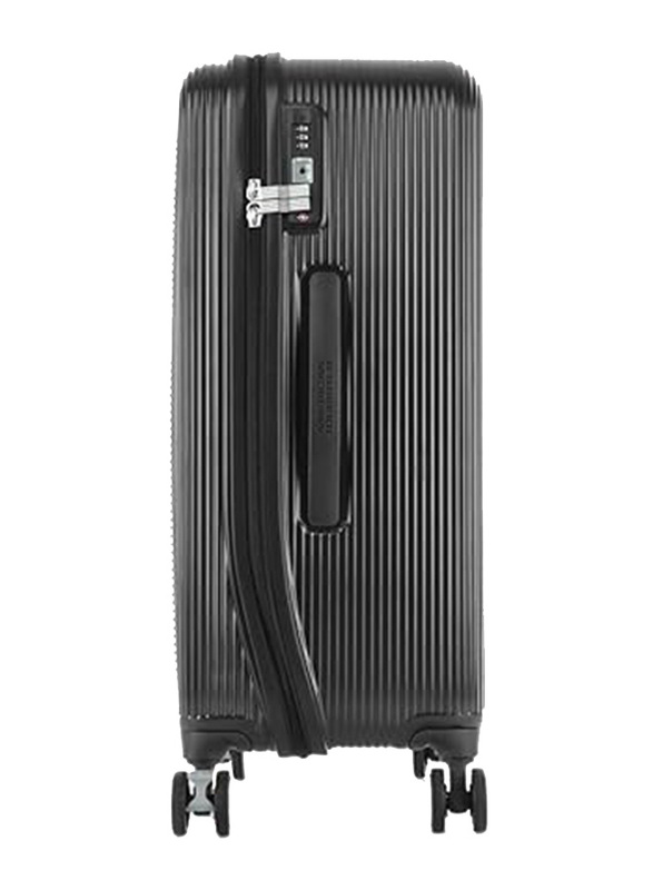 American Tourister Hardside Luggage Maxivo Spinner Wheels Suitcase, 68cm, Black