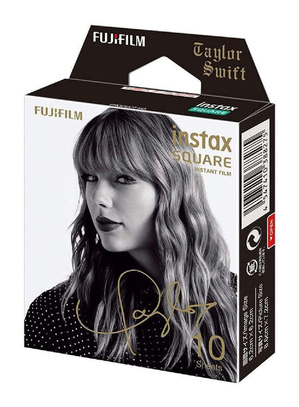 

Fujifilm Instax Square Instant Film Taylor Swift Edition, 10 Sheets, White