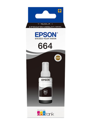 Epson T664 EcoTank Black Ink Bottle, 70ml