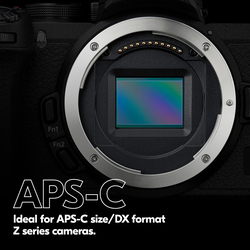 Nikon NIKKOR Z Lens DX 24mm f/1.7 Fixed Focal Length with Large & Fast Aperture for Nikon APS-C Size/DX-Format Z Series Cameras, Black