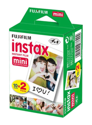 Fujifilm Instax Mini Instant Film for Fujifilm Mini 8, Mini 9 Cameras, 2 x 10 Sheets, White