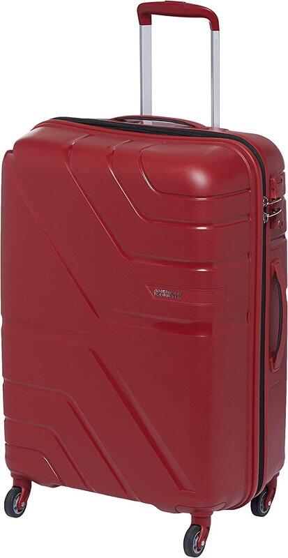 

American Tourister Upland Hard Cabin Luggage Trolley Bag, 66cm, Red