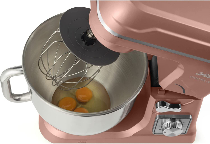 Arzum Crust Mix Duo Stand Mixer with Stainless Steel Bowl, 1000W, AR1129, Peach/Silver