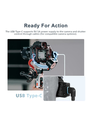 Zhiyun Crane M2S Gimbal Stabilizer for Mirrorless Camera, Action Camera & Smartphone with Integrated Fall Light, Black