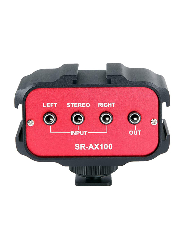 

Generic Saramonic SR-AX100 2-Channel Audio Mixer for DSLR Cameras, Red/Black