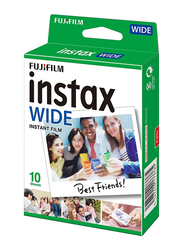 Fujifilm Instax Wide with 10 Sheets, White