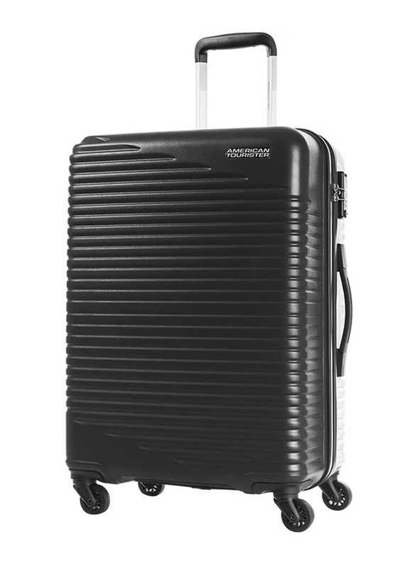 American Tourister Sky Park Hard Cabin Luggage Trolley Bag, 78cm, Black