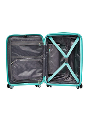 American Tourister Instagon Hard Cabin Luggage Trolley Bag, 55cm, Mint Green