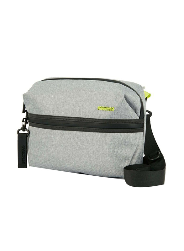 American Tourister Orbit Vega Crossbody Bag for Unisex, Light Grey