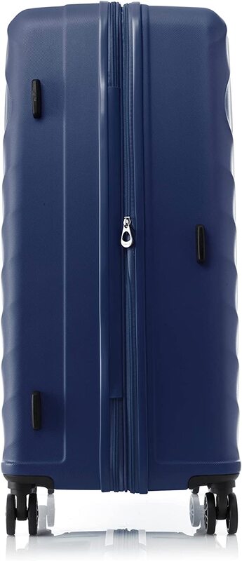 American Tourister Senna 4-Wheel Hard Case Trolley Spinner Luggage Bag, 80cm, Classic Blue