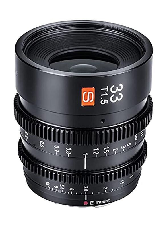 

Viltrox 33mm T1.5 E-Mount Cine Large Aperture Cinelens Lens for Sony E-Mount, Black