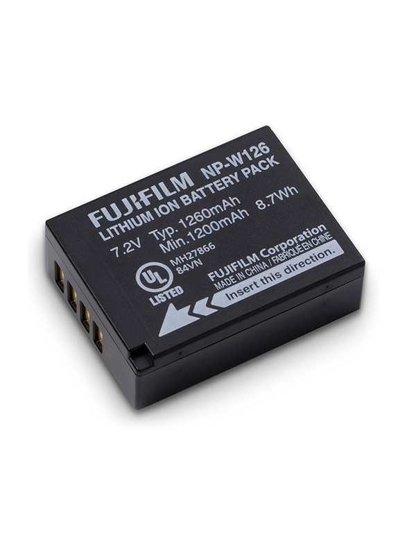 Fujifilm NP-W126 Li-Ion Rechargeable Battery for X-Pro 1/HS30EXR, Black