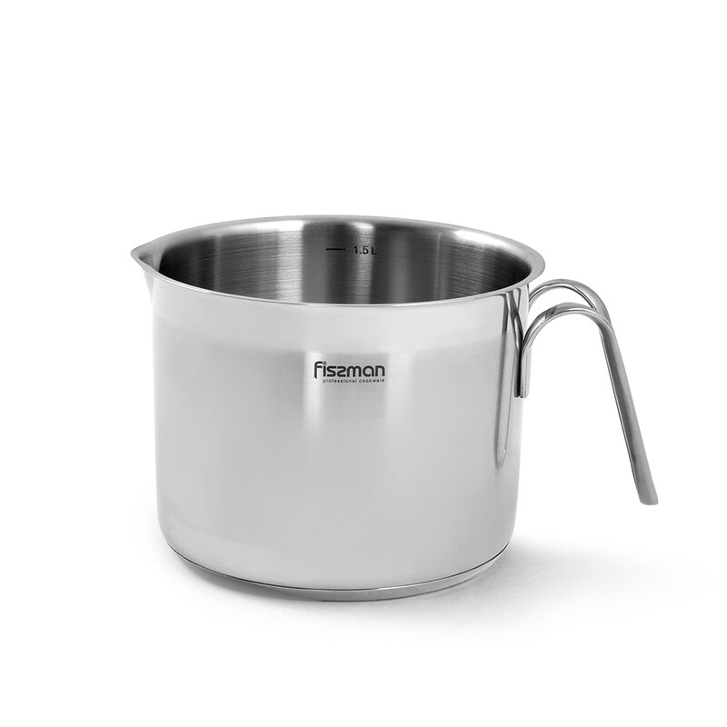 

Fissman 1.5 Ltr Stainless Steel Milk Pot Mug, Silver