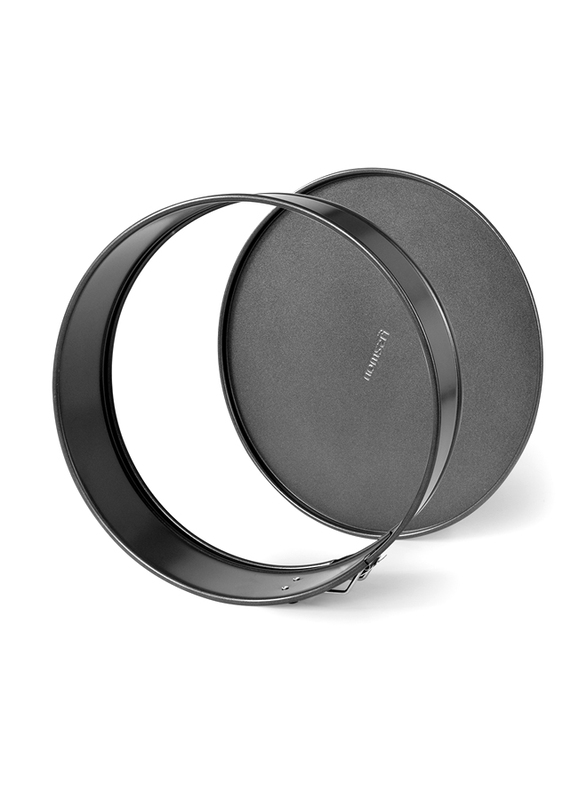 Fissman 22cm Non-Stick Coating Carbon Steel Round Springform Cake Pan, 5641, Grey