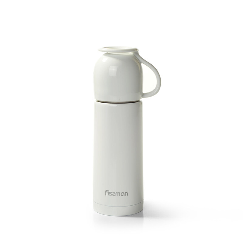 

Fissman 350ml Angel Vacuum Water Bottle, White