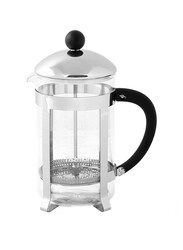 Fissman 600ml Freddo Stainless Steel Borosilicate Glass French Press Coffee Maker, Silver