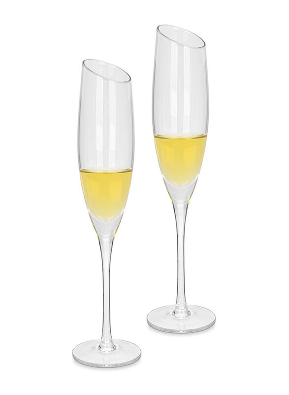 

Fissman 190ml 2-Piece Champagne Glasses Set, Clear