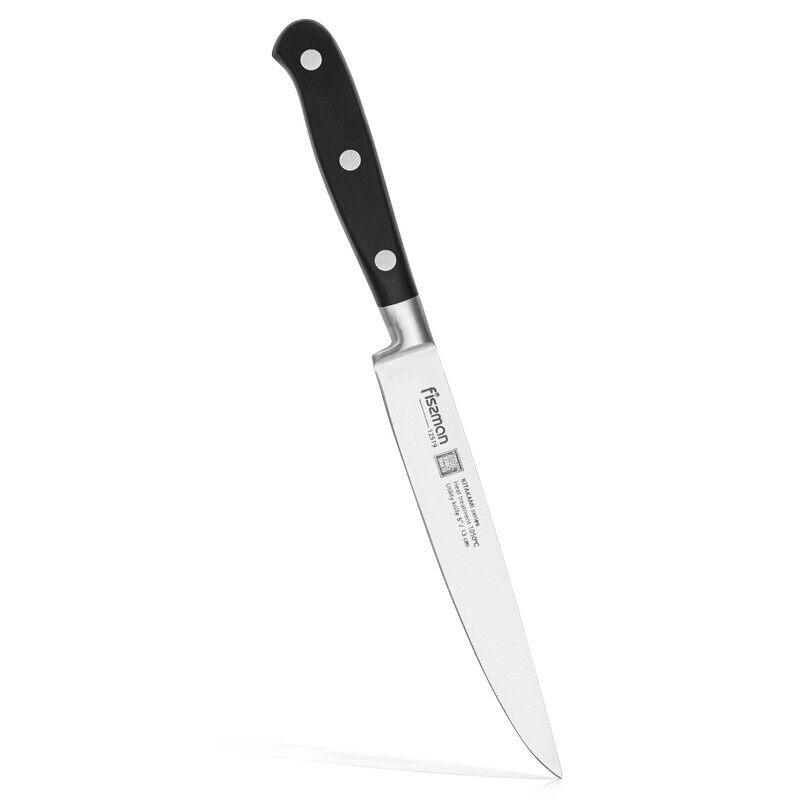 

Fissman 5-inch Kitakami Stainless Steel Utility Knife, Silver/Black