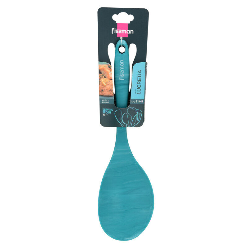 

Fissman 30cm Lucretia Series Silicone Serving Spoon, Green