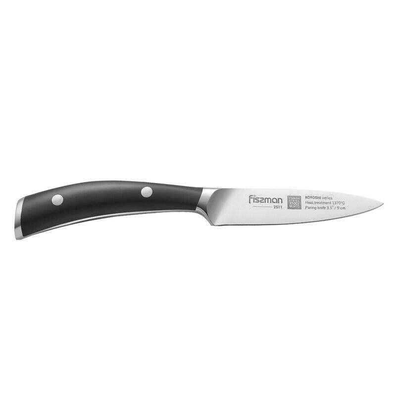 

Fissman 3.5-inch Koyoshi Stainless Steel Paring Knife, Black/Silver