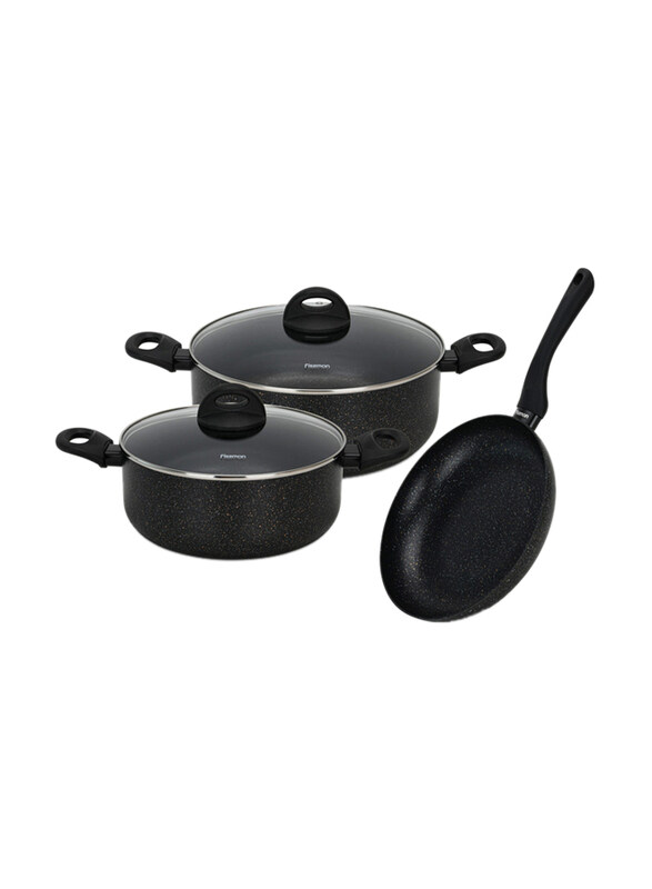 

Fissman 5-Piece Promo Cookware Set With Aluminium and Non-Stick Coating, Multicolour