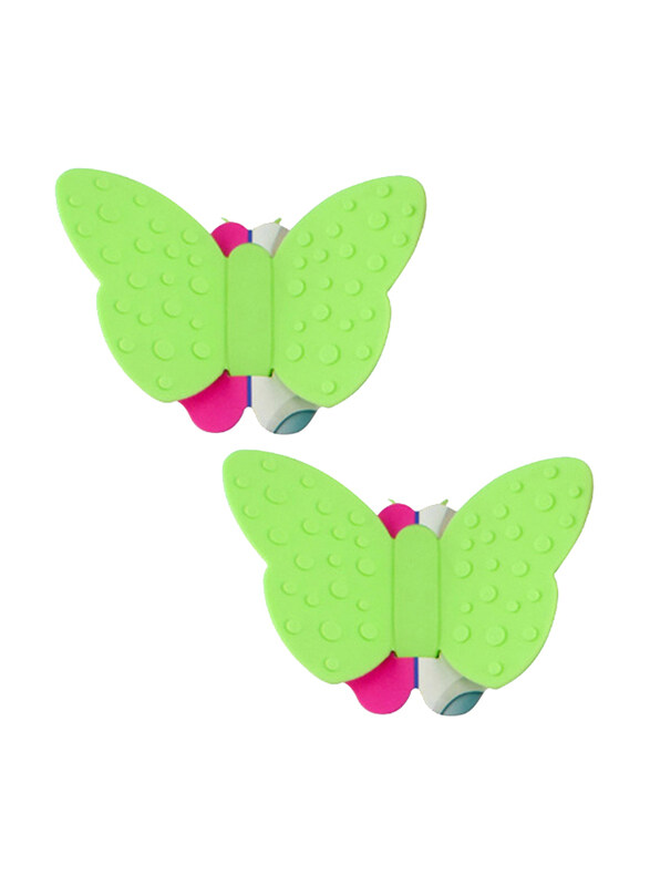 

Fissman 2-Piece Butterfly Pot Holder Magnet Set, Green