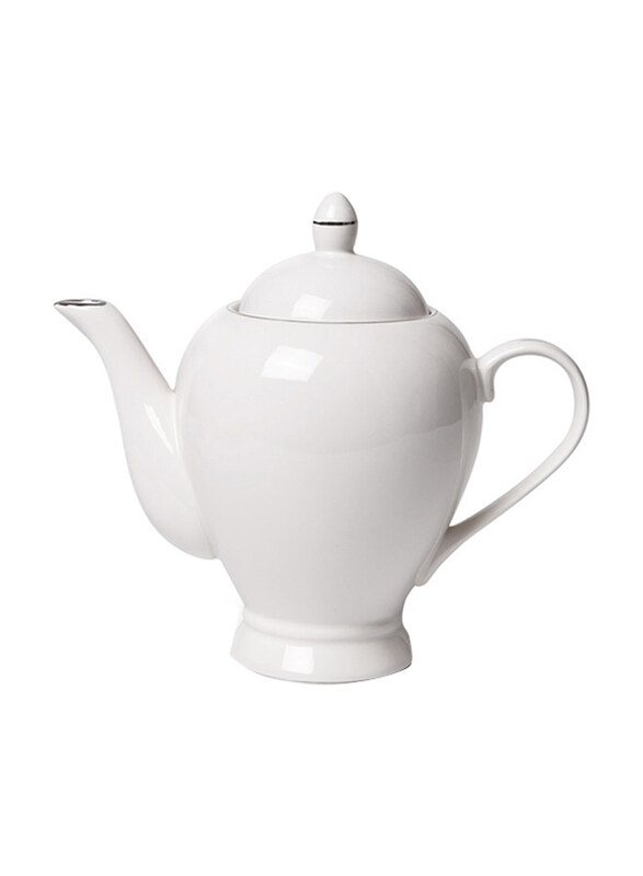 

Fissman 1100ml Porcelain Aleksa Series Teapot, White