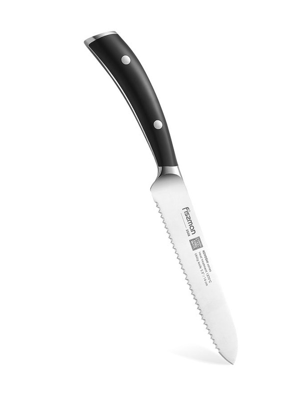 

Fissman 5.5-inch Koyoshi Stainless Steel Utility Knive, 2508, Black/Silver