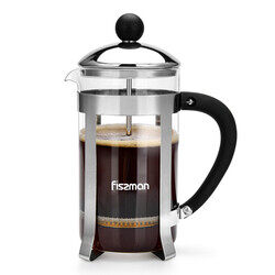 Fissman 0.8L Freddo Borosilicate Glass French Press Coffee Maker, Multicolour