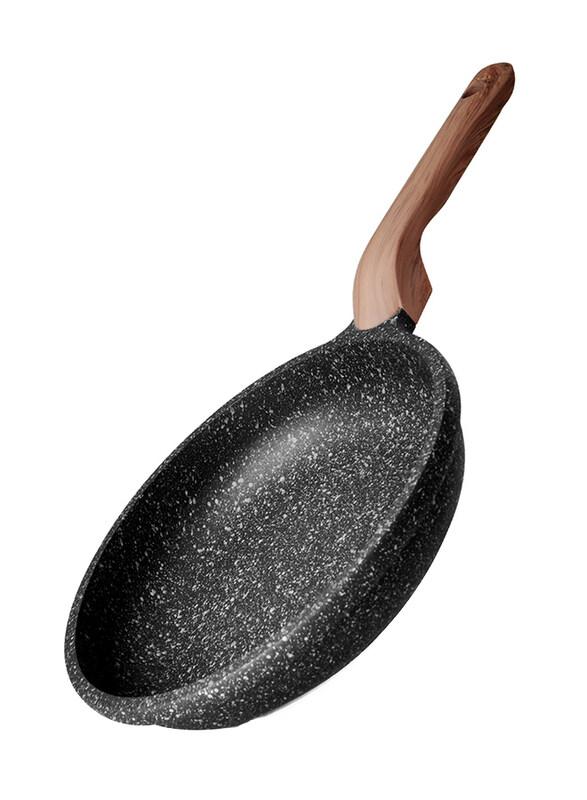 

Fissman 24cm Space Stone Non-Stick Round Frying Pan, 14217, 42x5.5x24 cm, Black