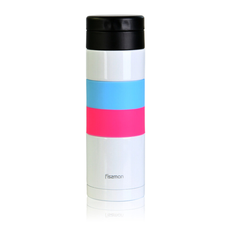 

Fissman Stainless Steel Double Wall Vacuum Bottle, Multicolour