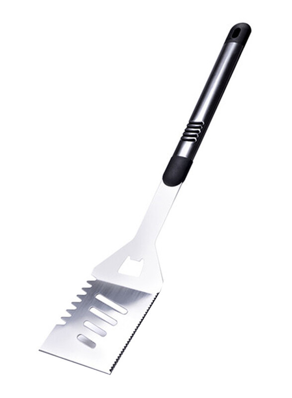 

Fissman 47 cm Stainless Steel BBQ Spatula, Black/Silver