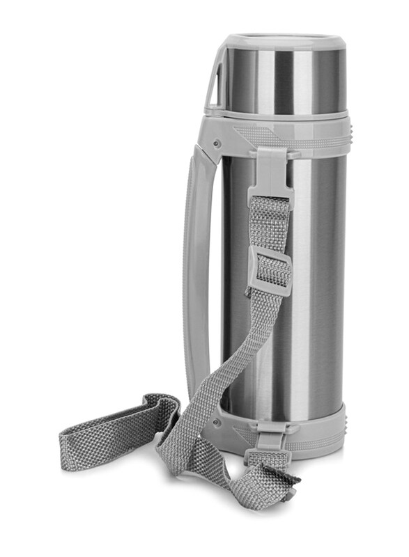 

Fissman 1000ml Stainless Steel Double Wall Vacuum Bottle, Silver