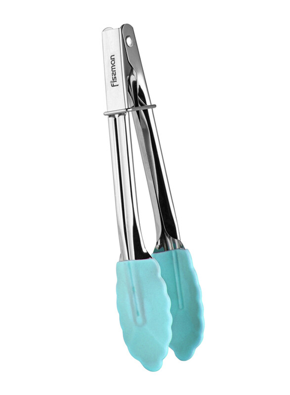 

Fissman Stainless Steel Kitchen Tongs, Silver/Mint Green