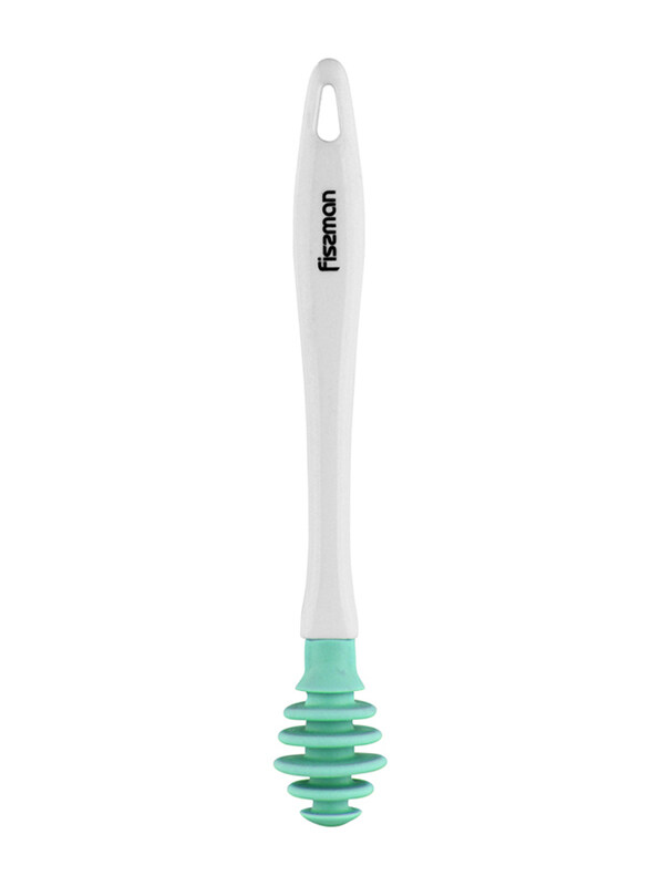 

Fissman Honey Server Silicone with Spoon Plastic Handle, Green